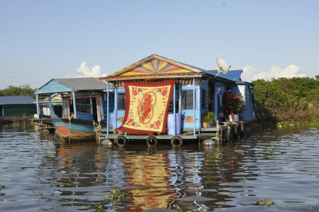 Kambodża, Siem reap, Tonle Sap, Chong Kneas, pływające wioski