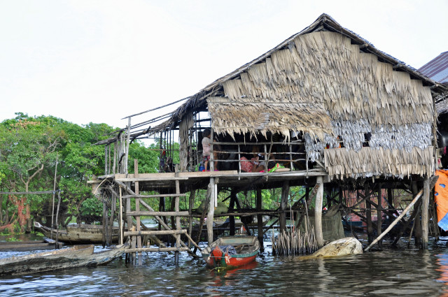 Kambodża, Siem reap, Tonle Sap, Kampong Pluk, pływające wioski