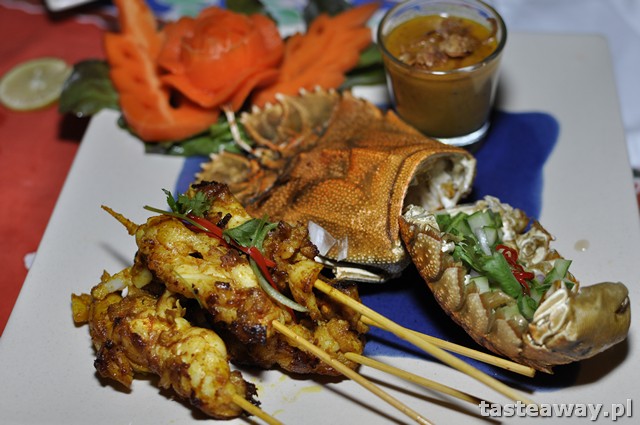 satay, rock lobster, Vijitt Resort Phuket, Baan Vijitt