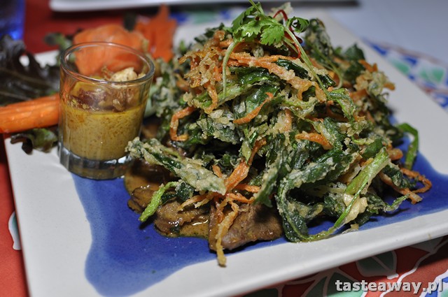 morning glory, stek, Baan Vijitt, Vijitt Resort Phuket, Kuchnia tajska