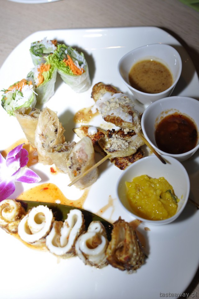 satay, sajgonki, kalmary, przystawki, kuchnia tajska WHY THAI