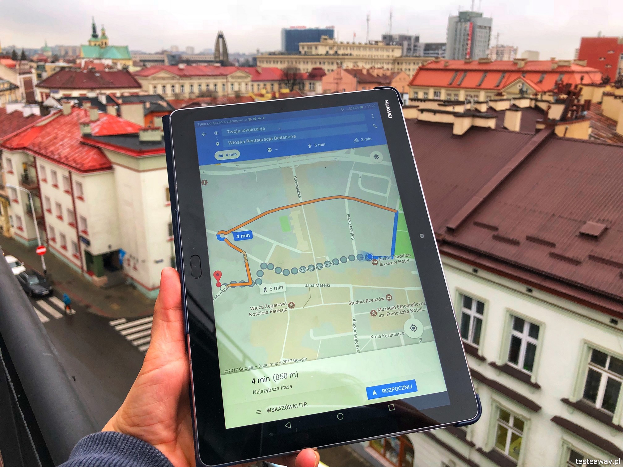 Rzeszów, Podkarpackie, co zobaczyć w Rzeszowie, tablet, Media Pad M3 Lite, Huawei, planowanie podróży