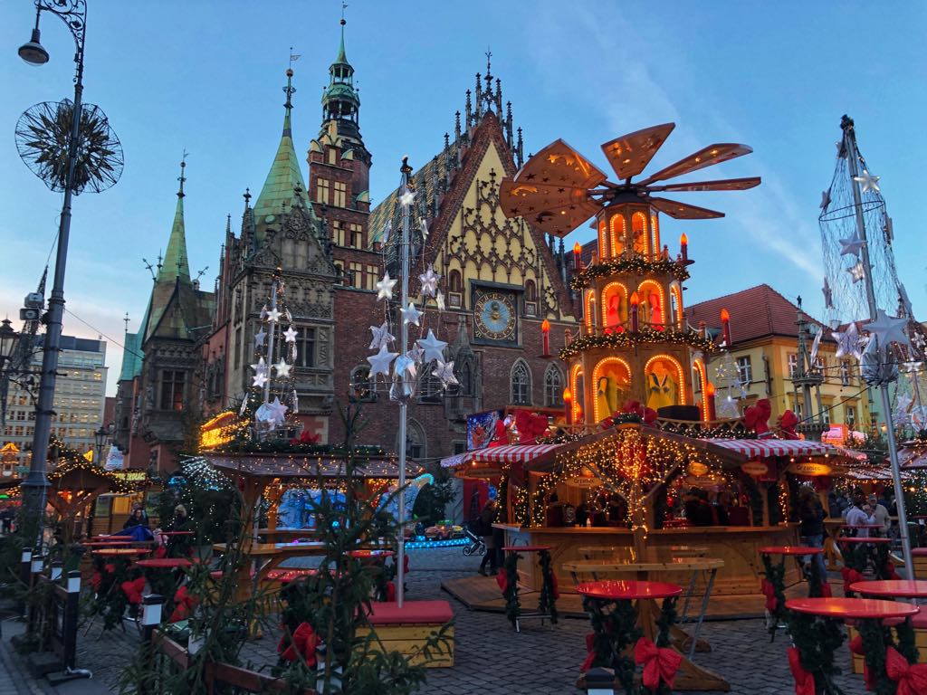 podróże, Wrocław, jarmark świąteczny we Wrocławiu