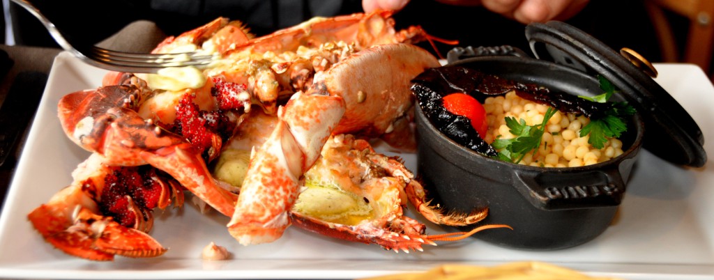 Lobster at Entre Terre et Mer in Honfleur