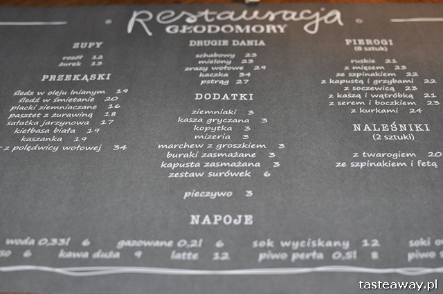 Głodomory, kuchnia polska, restauracje Żoliborz