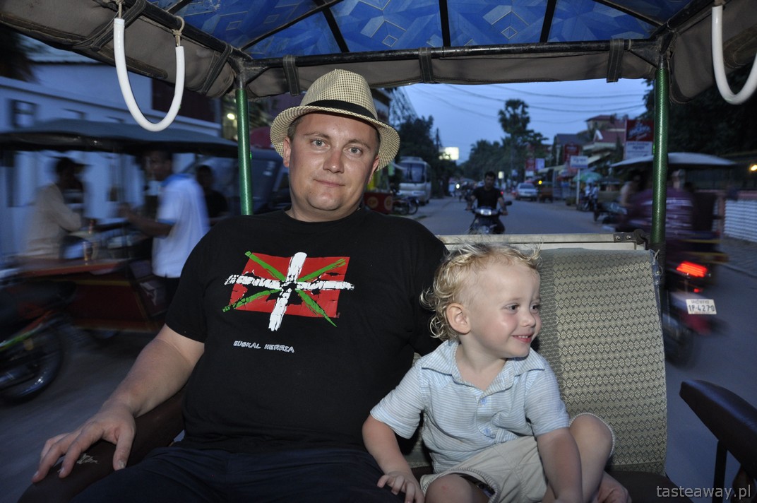 Kambodża, tuk tuk, Siem Reap