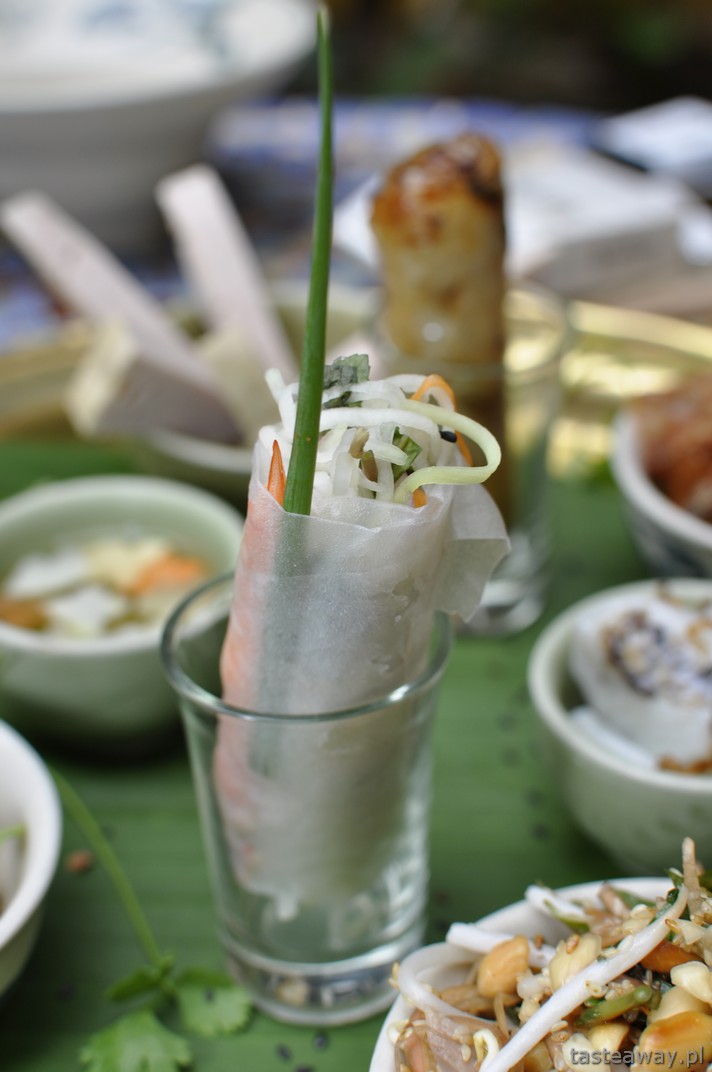 sajgonki, sos rybny, kuchnia wietnamska, Madame Hien, Hanoi