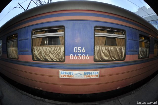 from Tbilisi to Yerevan, Georgia, Armenia, train, on a train with a child