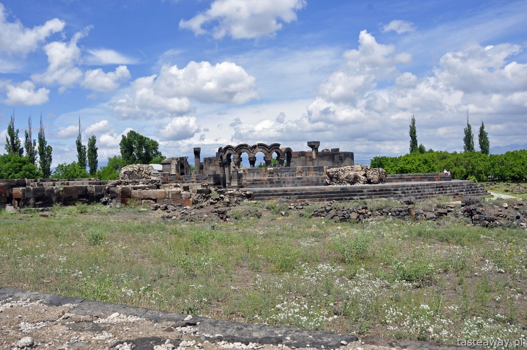 Armenia, Erywań, Zwartnoc, ruiny, świątynie