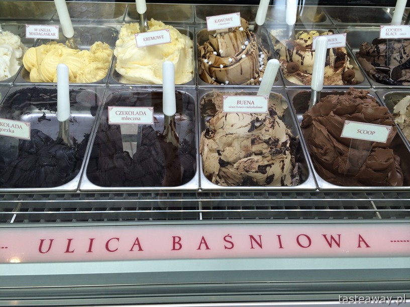Ulica Baśniowa, lody, lodziarnia, najlepsze, Warszawa