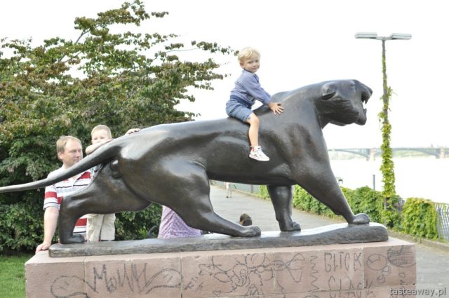 Mainz, Rhineland, Mainz, Germany, travelling with a child