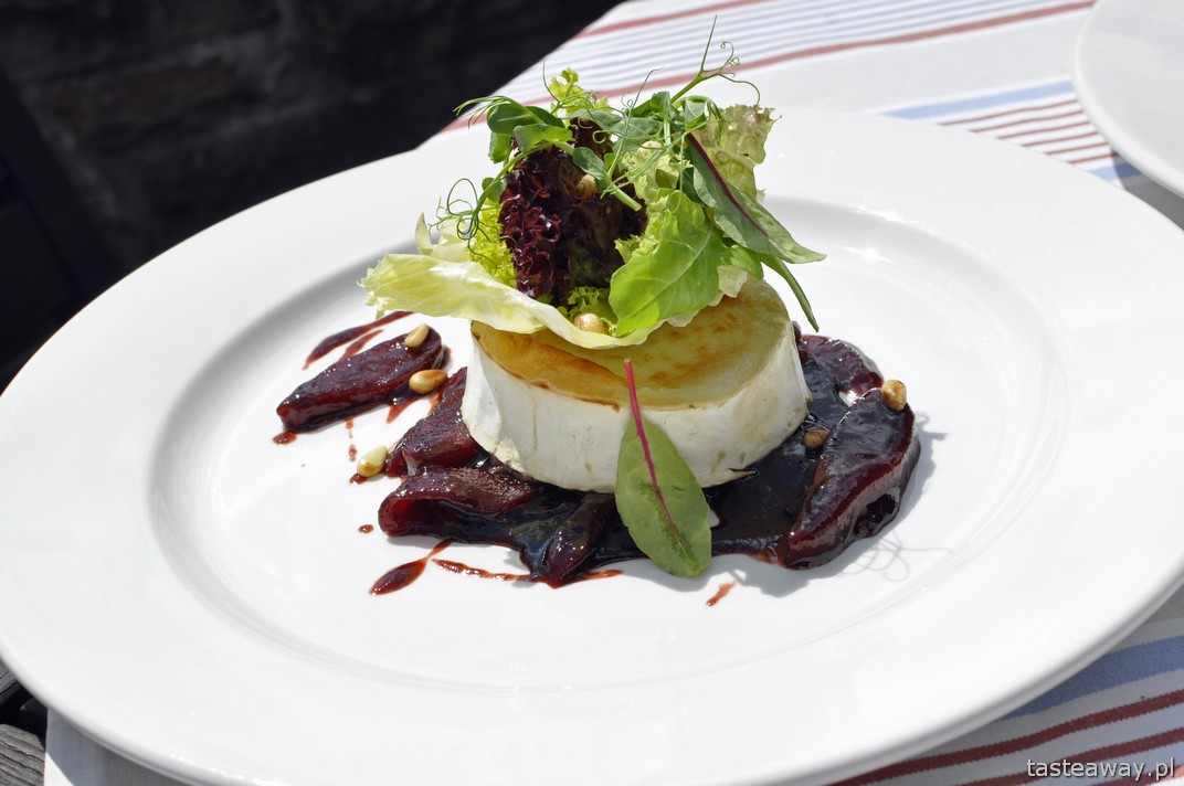 pieczony kozi ser, Szósty Zmysł, restauracje hotelowe, Hotel SPA dr Irena Eris Krynica Zdrój