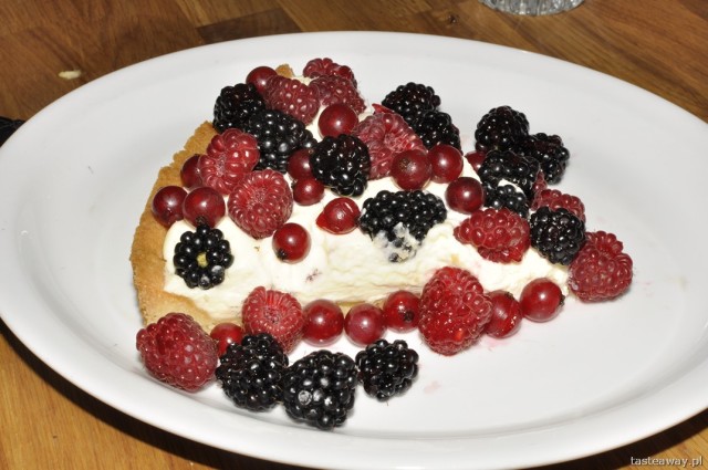 tarta z owocami, tarta z mascarpone, Bibenda, Warsaw, Centrum 