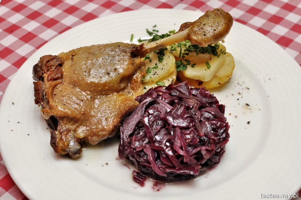 confit de canard, udko kaczki, kuchnia francuska, Warszawa, Bistro La Cocotte