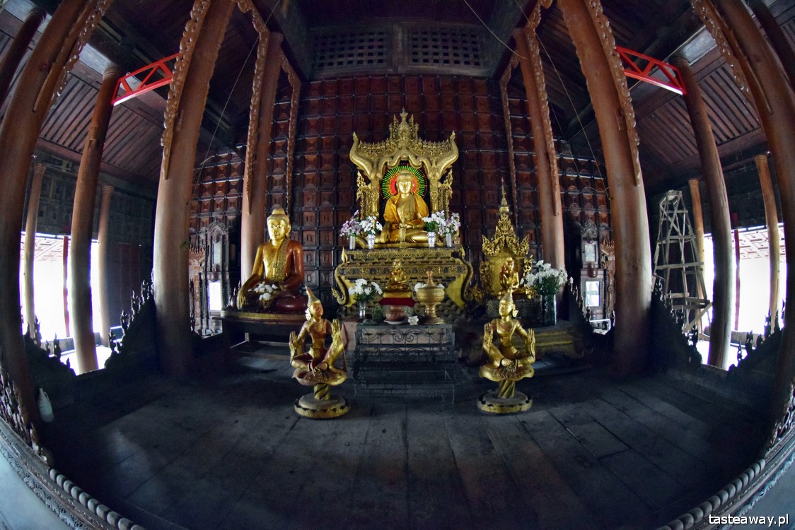 Birma, Mandalay, co zobaczyć w Mandalay, Shwe In Bin, klasztor