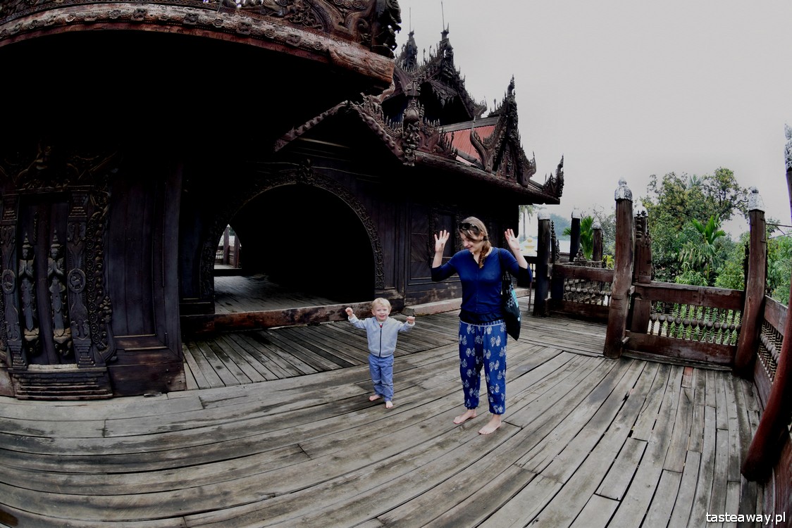 Birma, Mandalay, Shwe In Bin, klasztor, co zobaczyć w Mandalay