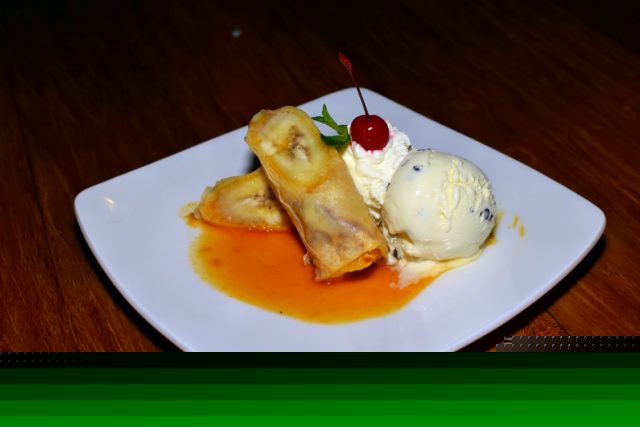 dessert, banany, Amori Villas, Ubud, Bali, magical hotels, hotels on Bali, luxurious hotels