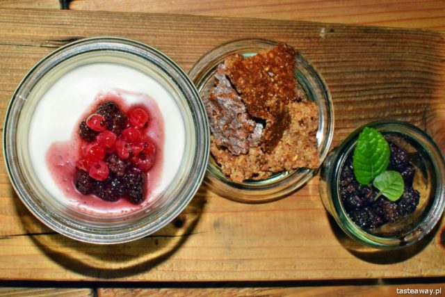 Andrzej Polan, Mała Polana Smaków, Warsaw, Polish cuisine, dessert, cottage cheese mousse