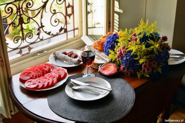 breakfast in 'our' little flat in Paris