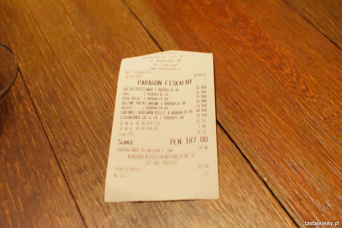 Soul Kitchen Bistro, kolacja, Wit Szychowski