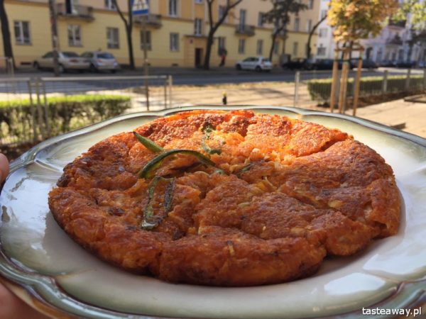 kuchnia koreańska, Warszawa, Koreana, placek z kimchi,