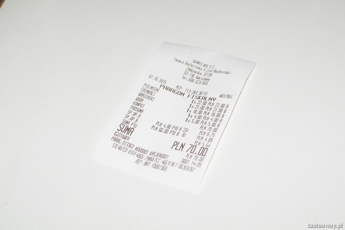 Skamiejka, kuchnia rosyjska, Praga