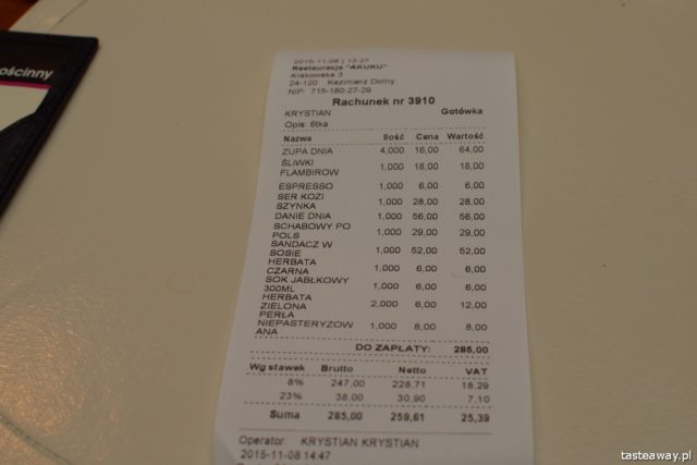 Akuku Restauracja, Kazimierz