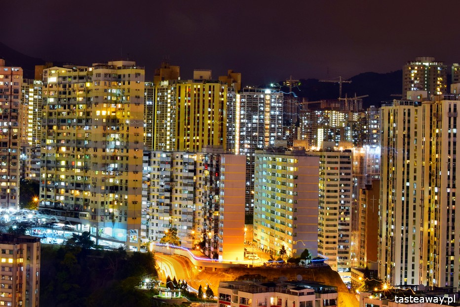 Hongkong, Hongkong nocą, Hongkong by night, zdjęcia z Hongkongu