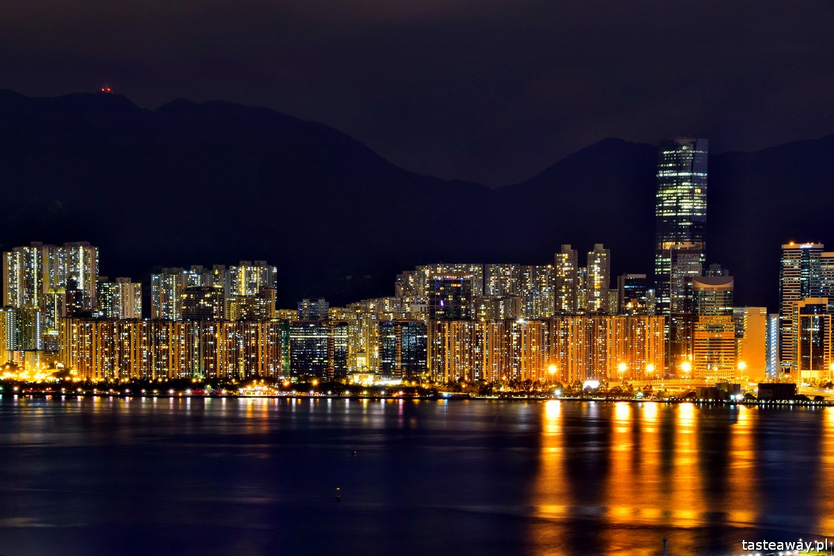 Hongkong, Hongkong nocą, Hongkong by night, zdjęcia z Hongkongu