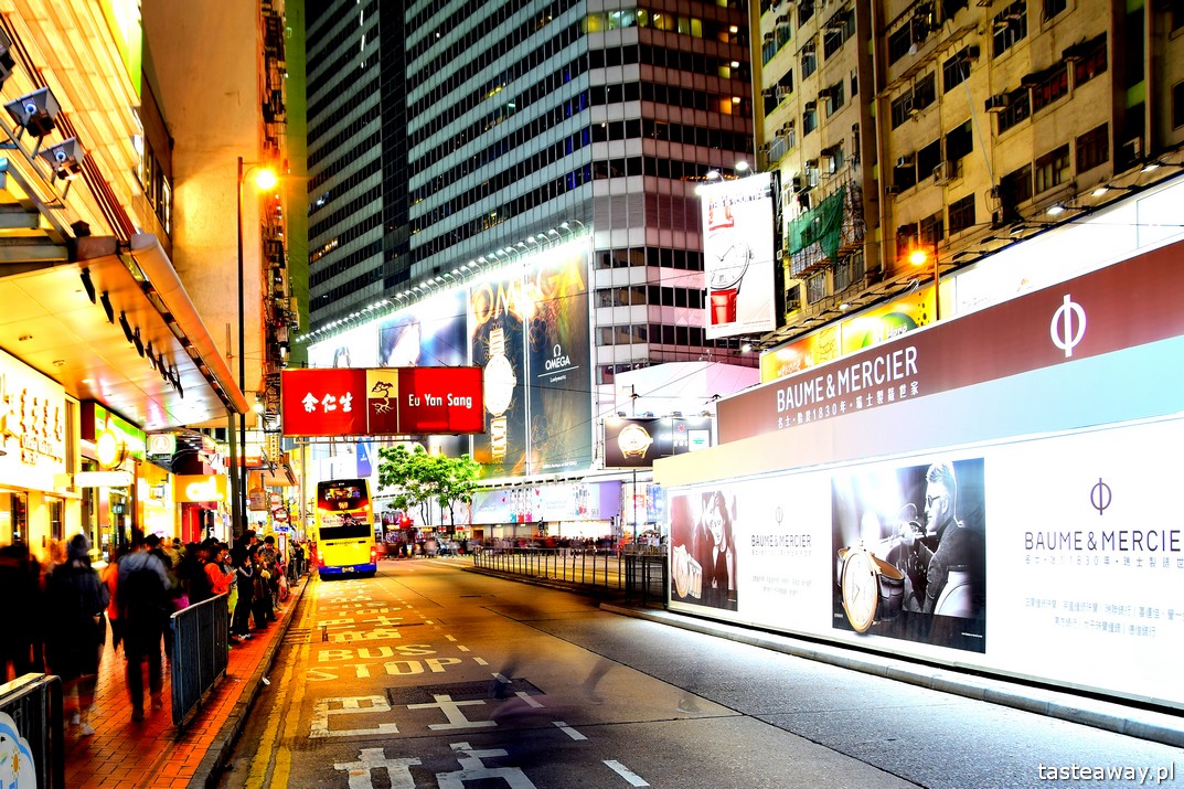 Hongkong, Hongkong nocą, Hongkong by night, zdjęcia z Hongkongu