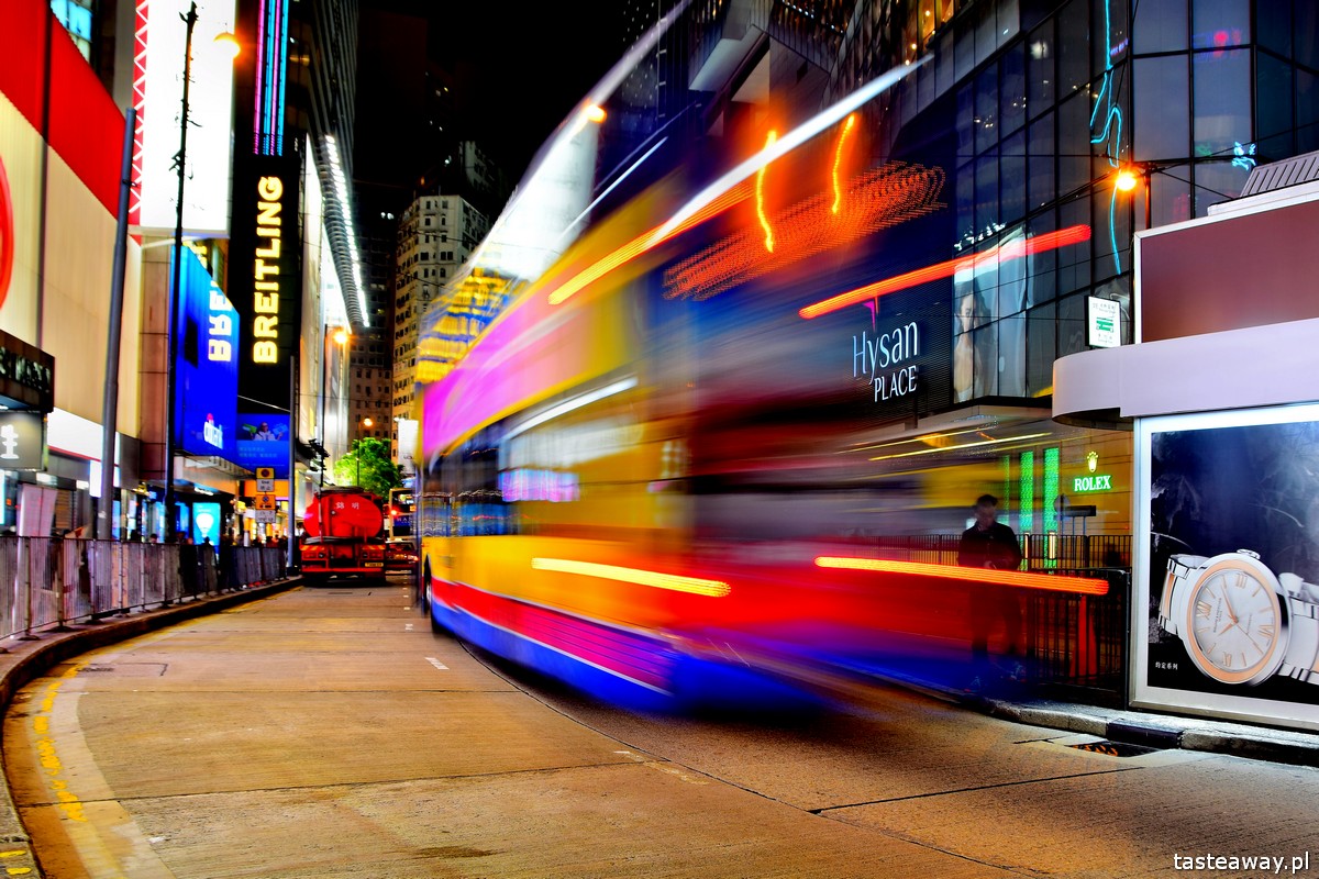 Hongkong, Hongkong nocą, Hongkong by night, zdjęcia z Hongkongu