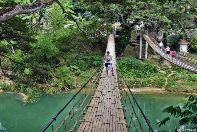 Bohol, Philippines, what to see on Bohol, what to see in the Philippines, Sevilla, hanging bridge on Bohol, bamboo hanging bridge