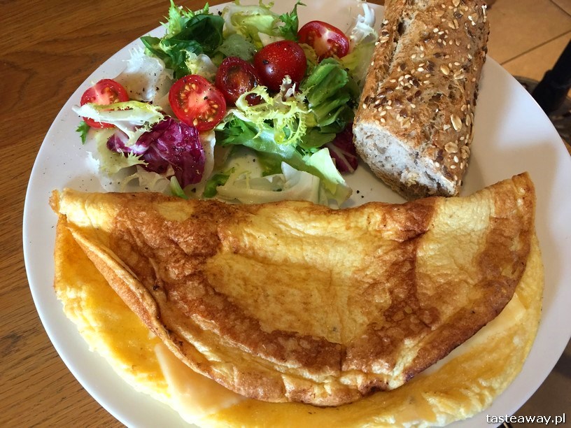zjeść Wrocław, gdzie jeść we Wrocławiu, Wrocław restauracje, Wrocław śniadanie, Giselle, kuchnia francuska, omlet