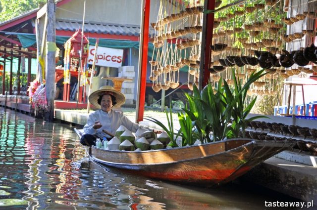 Bangkok, Tajlandia, co zobaczyć w Tajlandii, co zwiedzić w Tajlandii, co zobaczyć w Bangkoku, Damnoen Saduak, pływający targ, floating market