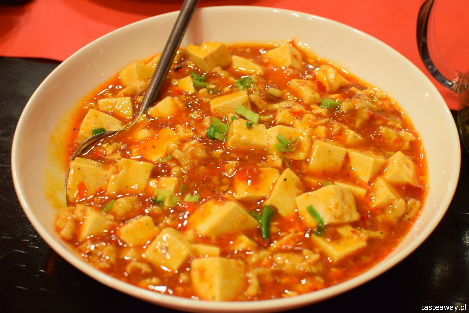 restauracja chińska, chińskie jedzenie, Warszawa, gdzie na chińskie, Tian House, tofu mapo