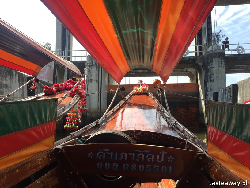 rejs lonboatem, longboatem po Bangkoku, kanały Bangkoku, kanały Thonburi, khlong, łódką po Bangkoku