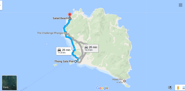 Koh Phangan, Tajlandia, tajskie wyspy, tajskie plaże, jak się dostać na Koh Phangan, Haad Salad, Salad Beach