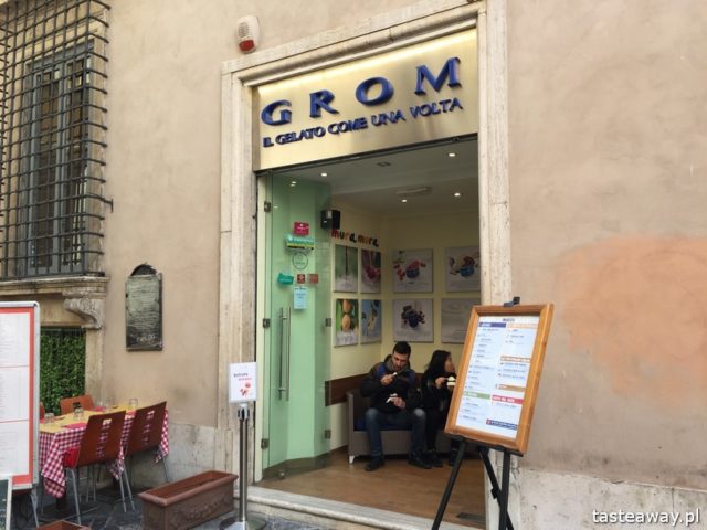 Rzym, lodziarnie w Rzymie, gdzie na lody w Rzymie, gdzie na kawę w Rzymie, najlepsze lody w Rzymie, najlepsza kawa w Rzymie, GROM
