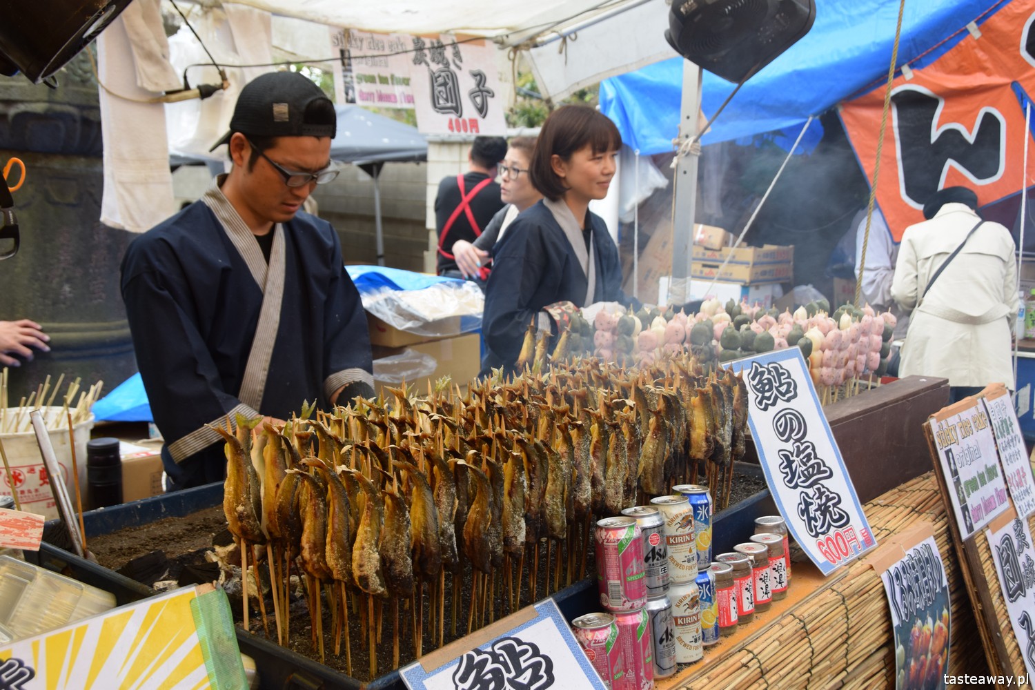 co jeść w Japonii, czego warto spróbować w Japonii, street food w Japonii, kuchnia uliczna, park Ueno, 