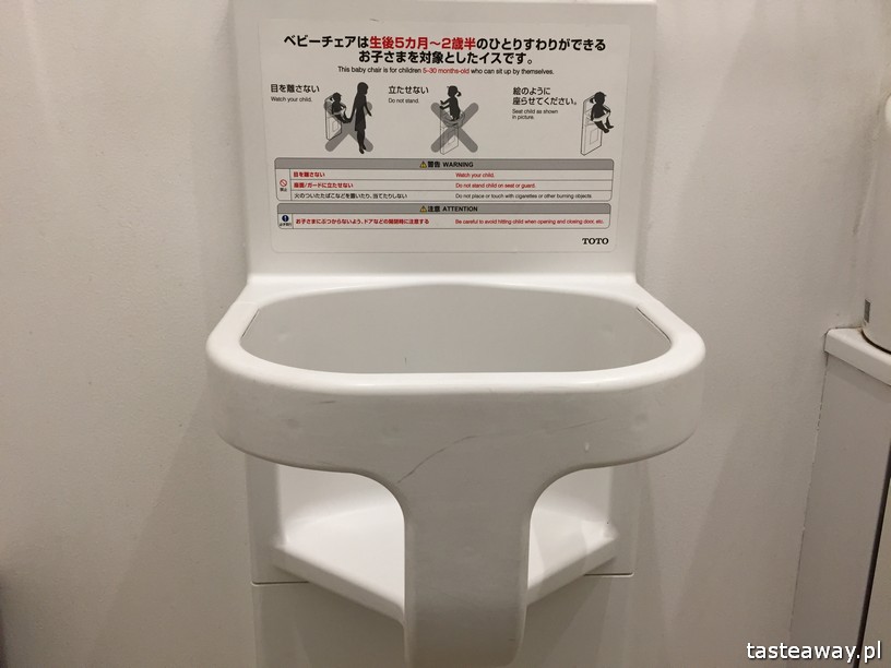 Japonia, japońskie toalety, toalety przyjazne dzieciom, toalety przyjazne matkom, co nas zaskoczyło w Japonii