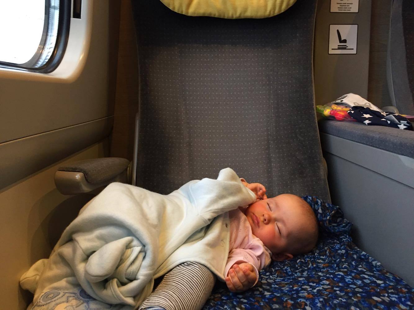 podróże z dzieckiem, podróże z niemowlakiem, pierwsza podróż, gdzie w pierwszą podróż,  Pierwsza podróż pociągiem