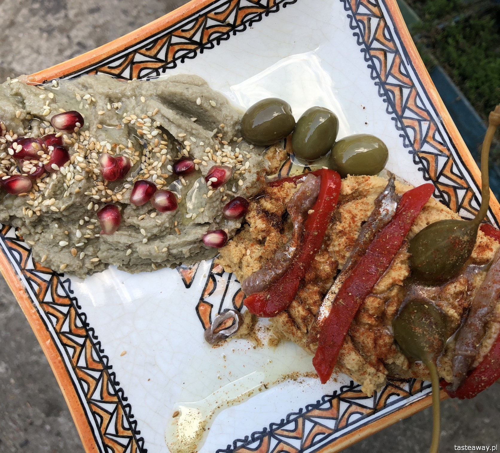 Maghreb, kuchnia marokańska, kuchnia marokańska w Warszawie, gdzie jeść na Żoliborzu, Burakowska, baba ganoush, hummus,