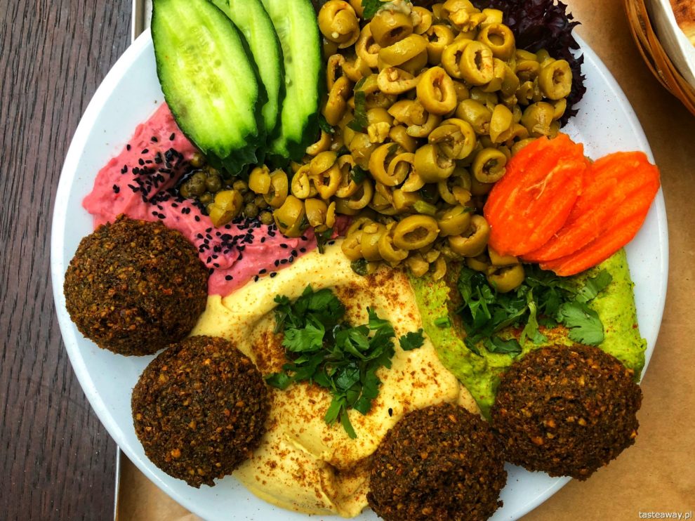 Mezze, gdzie na lunch, Warszawa, Mokotów hummus, falafel, gdzie na hummus