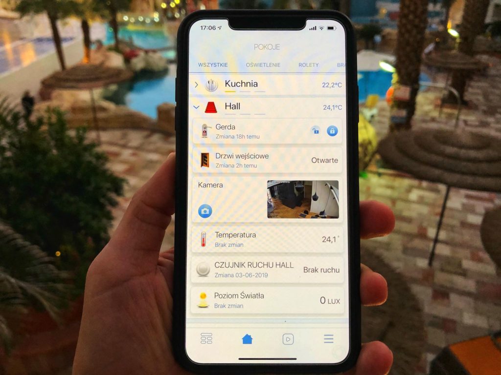 fibaro otwieranie drzwi