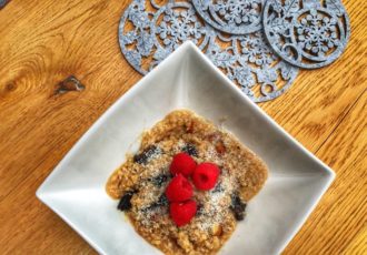 owsianka na soku jabłkowym