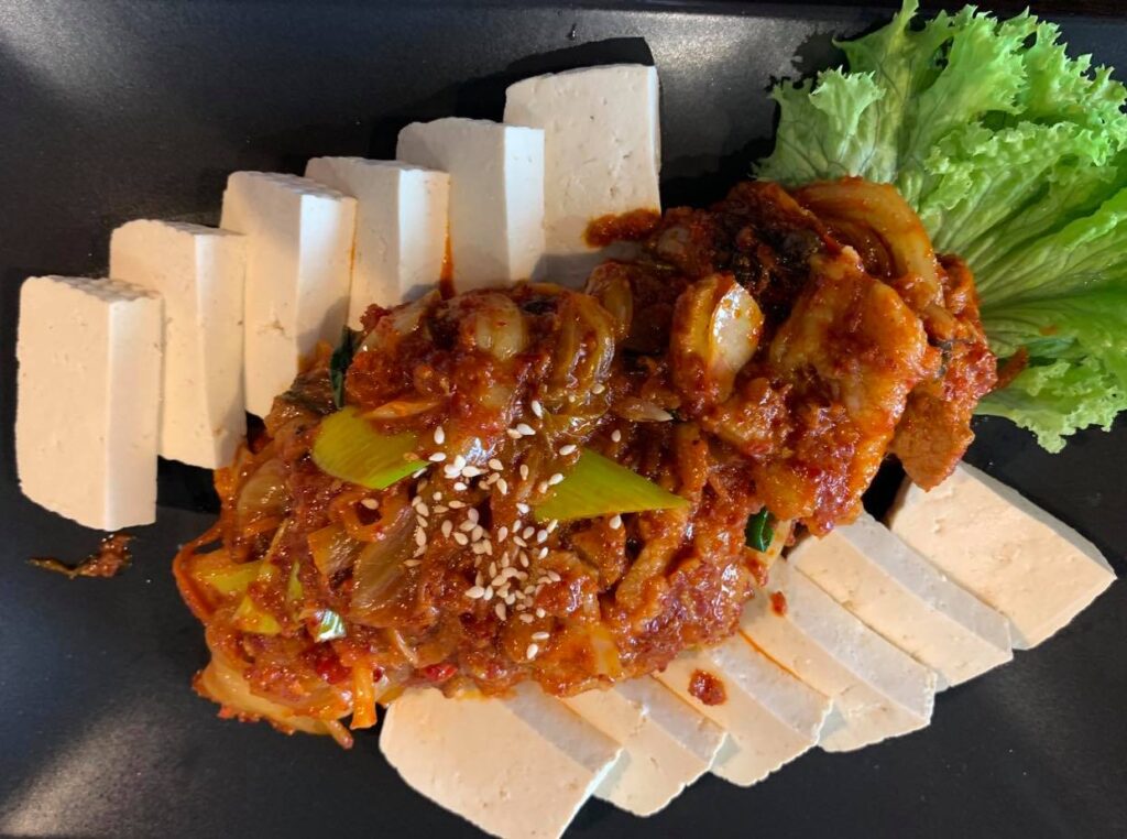 tofu z kimchi