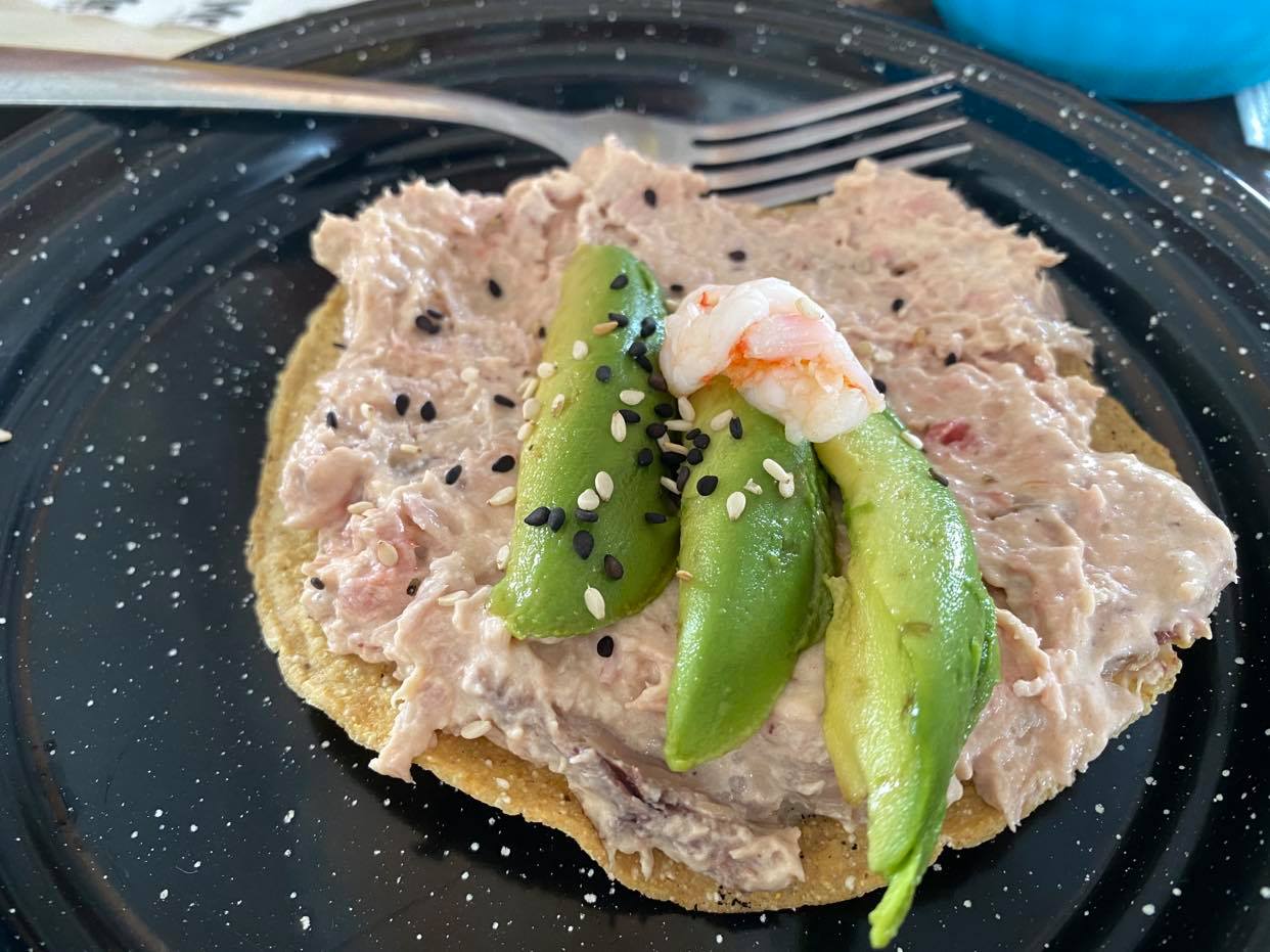 tostada con pate tapachula