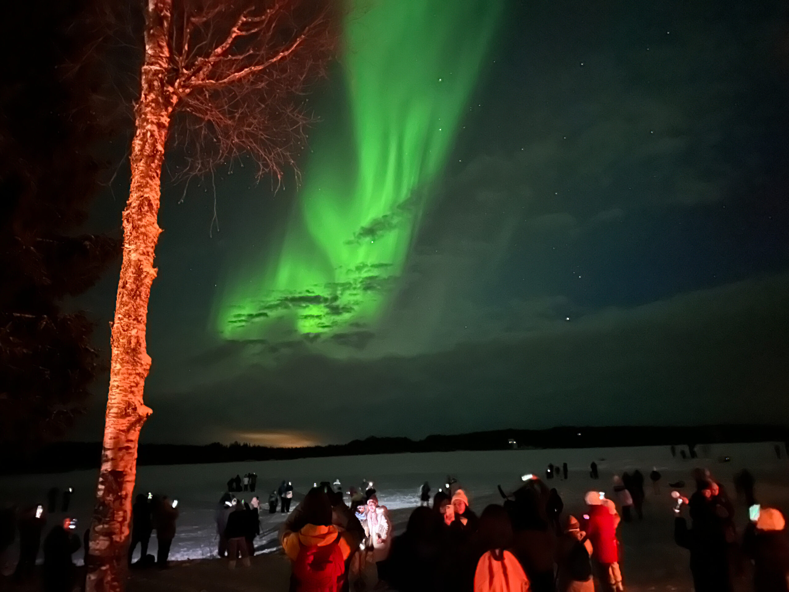 Zorza polarna, Laponia 